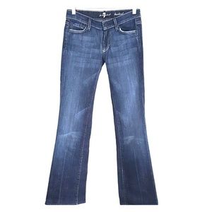 7 For All Mankind Bootcut Flap Pkt Dark W 25 L 31